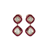 Ruby Mosaic Polki Drops