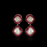 Ruby Mosaic Polki Drops