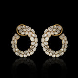 Molten Loop Polki Earrings