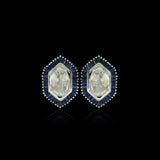 Sapphire Crest Polki Studs