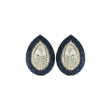 Sapphire Framed Polki Studs