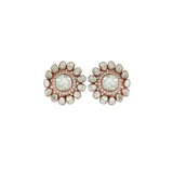 Rosé Aurelia Polki Studs