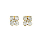 Aurex Clover Polki Studs