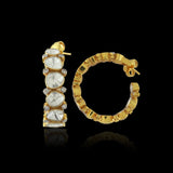 Oria Polki Hoop Earrings