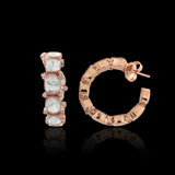 Polki Row Huggie Hoops