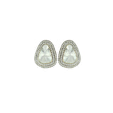 Polki Pebble Frame Studs