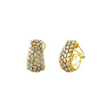 Polki Shell Curve Hoops
