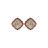 Four Petals Ruby Studs