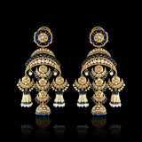 Crescent Blue Earrings