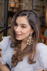 Crescent Blue Earrings