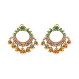 Chrysophrase Chandbali - Jhumki