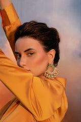 Chrysophrase Chandbali - Jhumki