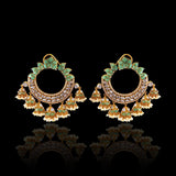 Chrysophrase Chandbali - Jhumki