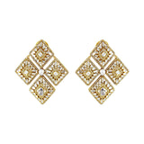 Geometric Uncut Earrings