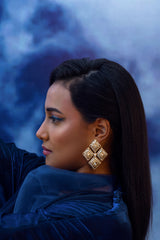 Geometric Uncut Earrings