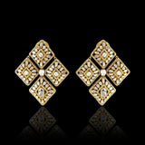 Geometric Uncut Earrings