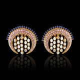 Crescent Opal Studs
