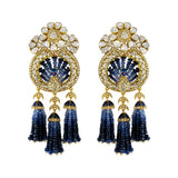 Peacock Sapphire Tassels