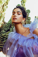 Emerald Swirl Danglers