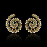 Emerald Swirl Danglers