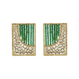 Emerald harp Studs