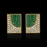 Emerald harp Studs