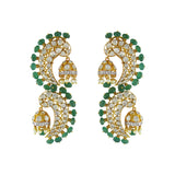 Emerald  Spiral Jhumki