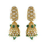 Checked Emerald Jhumki