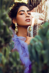 Checked Emerald Jhumki