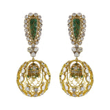 Emerald- Orb Danglers