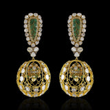 Emerald- Orb Danglers