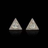 Triangle Polki Studs