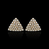 Polki Triangle Studs