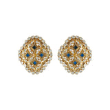 Blue Setareh Studs