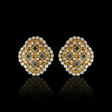 Blue Setareh Studs