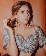 Red Concentric Chandbali