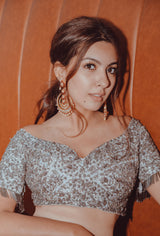 Red Concentric Chandbali