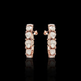 Rose Arc Polki Hoops