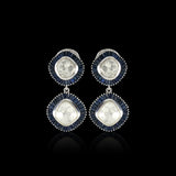 Cushion Polki Sapphire Drop