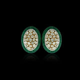 Forest Glow Oval Earrings