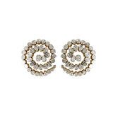 Celestial Spiral Polki Studs