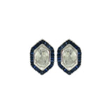 Sapphire Crest Polki Studs