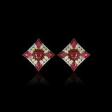 Ruby Core Polki Studs