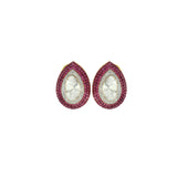 Ruby Ambi Polki Studs
