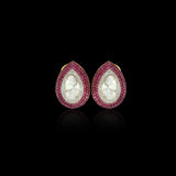 Ruby Ambi Polki Studs