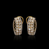 Structured Panel Polki Earrings