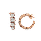 Polki Row Huggie Hoops