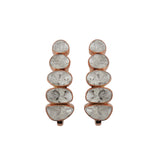 Linear Polki Climber Earrings