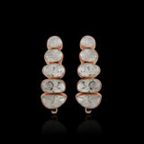 Linear Polki Climber Earrings