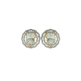 Layered Edge Polki Studs